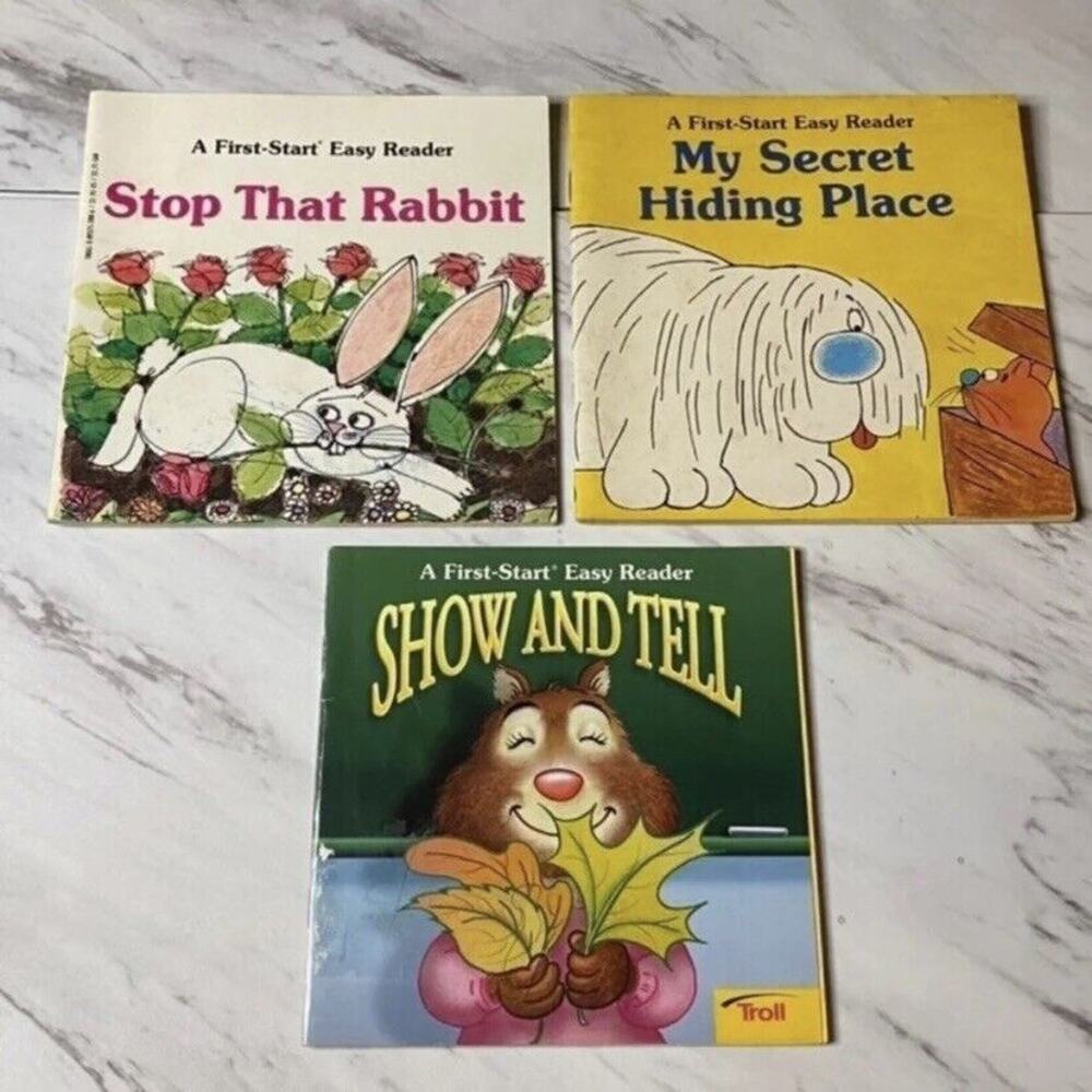 3 Children’s Books “A First Start Easy Reader” Vintage